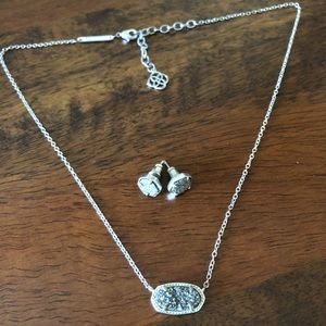 Kendra Scott Elise Necklace and Studs Set
